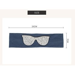 Wrap Sunglasses Headb s Elastic Stretch Headb Rhinestones Hair B - Black Blue - CI18T94D0E8 $25.38