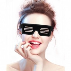 Square Glasses Rechargeable Animation Halloween Christmas - Led-red - C518KNW2ZE5 $11.68