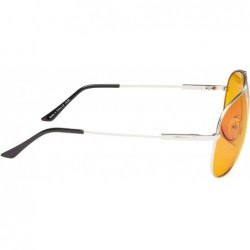Aviator Better Sleep Eyeglasses Blue Light Blocking Memory Frame Men Women - Silver - C618Q0XCOCG $30.09
