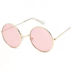 Round Small Round Sunglasses Women Famous Vintage Sun Glasses Retro Personality Metal Eyewear Style - Goldpink - CW19852GAEC ...