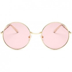Round Small Round Sunglasses Women Famous Vintage Sun Glasses Retro Personality Metal Eyewear Style - Goldpink - CW19852GAEC ...