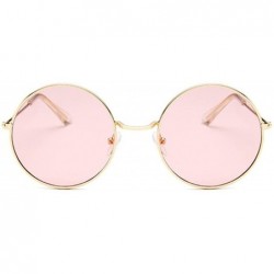 Round Small Round Sunglasses Women Famous Vintage Sun Glasses Retro Personality Metal Eyewear Style - Goldpink - CW19852GAEC ...