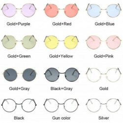 Round Small Round Sunglasses Women Famous Vintage Sun Glasses Retro Personality Metal Eyewear Style - Goldpink - CW19852GAEC ...