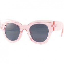 Cat Eye Oversize Layered Bold Thick Frame Cat-Eye Sunglasses A264 - Pink Black - CP18OA4QY76 $20.31