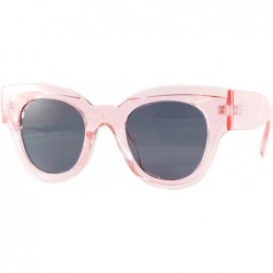 Cat Eye Oversize Layered Bold Thick Frame Cat-Eye Sunglasses A264 - Pink Black - CP18OA4QY76 $12.66