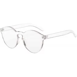 Cat Eye Sunglasses for Men Women Cat Eye Sunglasses Candy Color Sunglasses Retro Glasses Eyewear Integrated Sunglasses - CQ18...