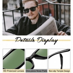 Oversized Fashion Oversized Sunglasses for Men - Retro Womens Lightweight Sunglasses Polarized E8942 - Olive - C918GLSR88O $1...