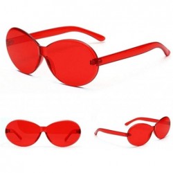 Rimless Summer Rimless Sunglasses Women Fashion Designer Transparent Sun Glasses Cool Color - Z - C0198G3TEQR $17.80