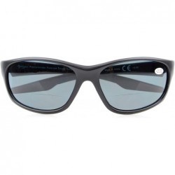 Wayfarer Womens Bifocal Sunglasses with Wood Temples UV 400 Protection Reading Sunglasses - Black-yellow-demi - CN18NE0Z4AS $...