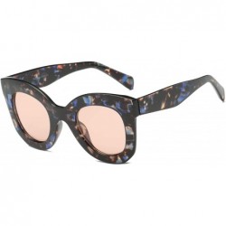 Oversized Women Oversize Cat Eye Sunglasses - Peach - CC18WU5C6XW $38.42