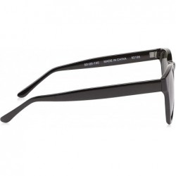 Round Clifton Round Sunglasses - Black - CS18NCLK352 $13.53