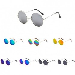 Round Women Men Round Sunglasses Classic Oversize JoplHippie Eyewear Unisex Circle Lens Sunglasses - F - C9195IGGW6T $5.56