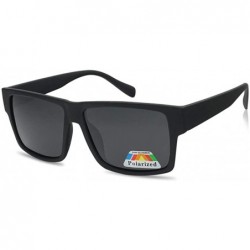 Square Dark Lens Locs Style Sunglasses for Men and Women - CT11S2HQ4R3 $15.28