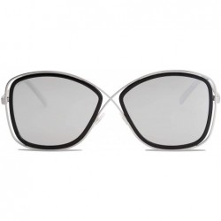 Oversized Polarized Oversized Womens Sunglasses Metal Frame Mirrored Lens QUEEN SJ1099 - CA18Q575I3R $14.73