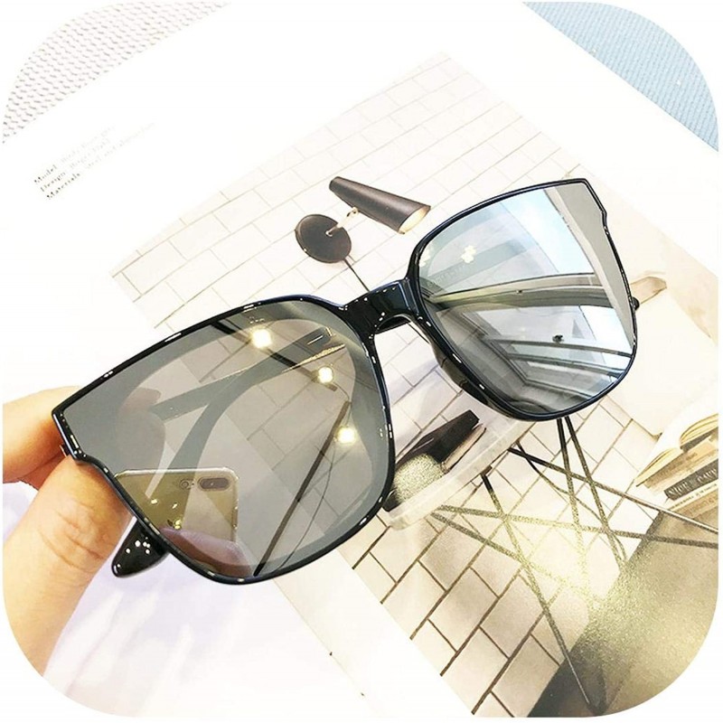 Round 2018 New Women Oversize Sunglasses Vintage Men Fashion Er Square Sun Glasses UV400 Gafas De Sol Eyewear - C05 - CH199CT...