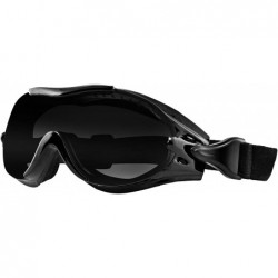 Aviator Phoenix OTG Interchangeable Goggles- Black Frame/3 Lenses (Smoked- Amber and Clear) - C7112D6P0Q5 $49.19