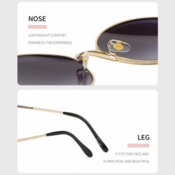 Sport Sunglasses Polarized Roundness Protection - Gold/Grey - CJ199AYT94R $31.09