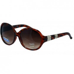 Butterfly Women's Celebrity Style Sunglasses - Oversized Retro Style - Brown-i - CJ12DFL9H8N $18.42