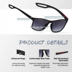 Square Rectangle Sunglasses For Men Women Retro Style UV400 Driving Sun Glasses - CF18NL9Y62C $11.88