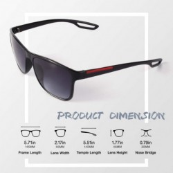 Square Rectangle Sunglasses For Men Women Retro Style UV400 Driving Sun Glasses - CF18NL9Y62C $11.88