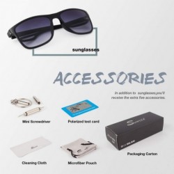 Square Rectangle Sunglasses For Men Women Retro Style UV400 Driving Sun Glasses - CF18NL9Y62C $11.88