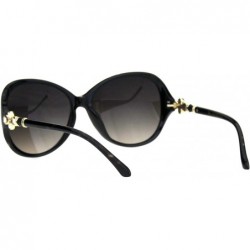 Butterfly Womens Designer Style Sunglasses Pretty Rhinestone Fashion UV 400 - Black Tortoise - C518OOAK2XE $13.85