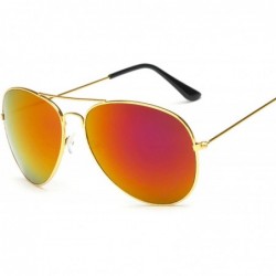 Aviator Small Round Sunglasses Women Glasses Lady Luxury Mirror Retro Metal Sun Yellow Vintage Tiny Female - 5 - CX198A2SRT4 ...