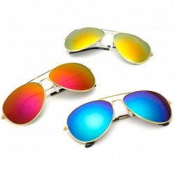 Aviator Small Round Sunglasses Women Glasses Lady Luxury Mirror Retro Metal Sun Yellow Vintage Tiny Female - 5 - CX198A2SRT4 ...