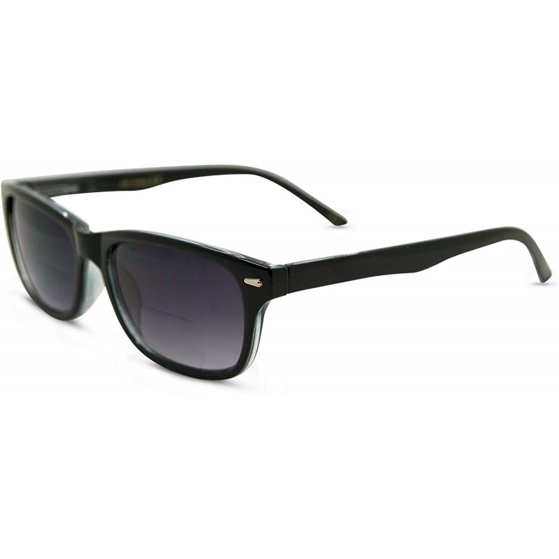 Oversized Seymore Retro BiFocal Sunglasses for Women and Men - Black - C717Y0EUOQX $23.17