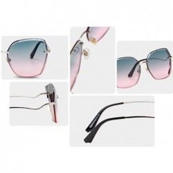 Aviator Classic fashion frameless sunglasses- metal frameless classic aviator glasses - D - CU18SCZ27CD $51.36