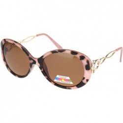 Butterfly Womens Antiglare Polarized Lens Butterfly Designer Sunglasses - Pink Tortoise Brown - CZ18O9NEHHZ $28.05