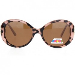 Butterfly Womens Antiglare Polarized Lens Butterfly Designer Sunglasses - Pink Tortoise Brown - CZ18O9NEHHZ $17.49