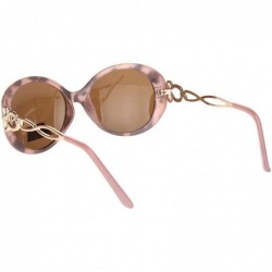 Butterfly Womens Antiglare Polarized Lens Butterfly Designer Sunglasses - Pink Tortoise Brown - CZ18O9NEHHZ $17.49