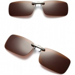 Sport Aviator Sunglasses Detachable Driving Polarized - Coffee - C518UKXOMUO $9.25