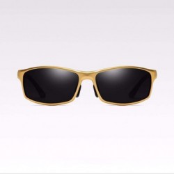 Sport Sunglasses Aluminum Magnesium Sunglasses Men Polarizer Sports Sunshine Driving - E - CV18QCC5UU5 $27.80