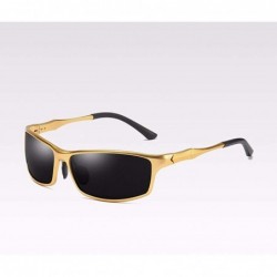 Sport Sunglasses Aluminum Magnesium Sunglasses Men Polarizer Sports Sunshine Driving - E - CV18QCC5UU5 $27.80