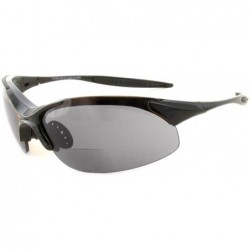 Sport 45BF Bi-Focal Reading Sunglasses - Black Frame & Grey Lens - C011X5DN0UD $11.84