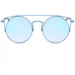 Round Women Men Fashion Round Sunglasses for Outdoor Casual UV Protective Glasses Unisex Eyewear - CE18NG0TNK5 $14.88