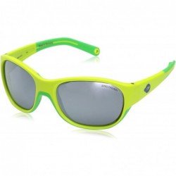 Shield Luky Boys Sunglasses with Great Coverage and Stylish Design for Ages 4-6 - Green/Green - CE12N76EAYR $45.36