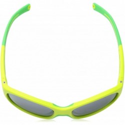 Shield Luky Boys Sunglasses with Great Coverage and Stylish Design for Ages 4-6 - Green/Green - CE12N76EAYR $18.14