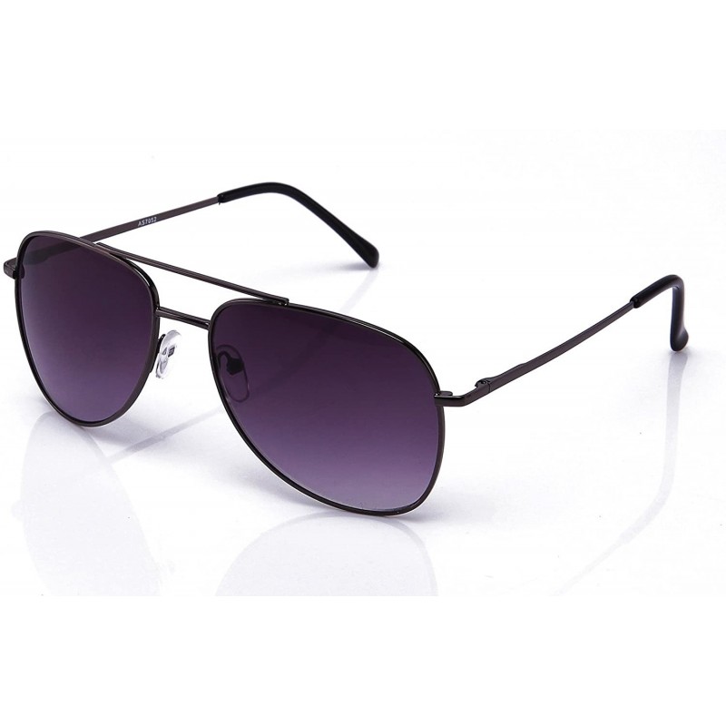 Aviator Aviator Classic Fashion Metal Sunglasses - Gunmetal - CZ11CHGAYXJ $7.33