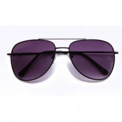 Aviator Aviator Classic Fashion Metal Sunglasses - Gunmetal - CZ11CHGAYXJ $7.33