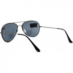 Square Bifocal Magnification Lens Sunglasses Unisex Classic Aviator Tinted Reader - Gunmetal - C618805E02Q $9.12
