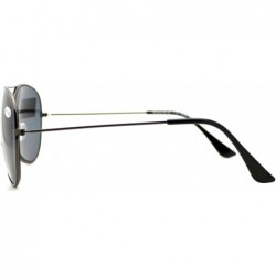 Square Bifocal Magnification Lens Sunglasses Unisex Classic Aviator Tinted Reader - Gunmetal - C618805E02Q $9.12