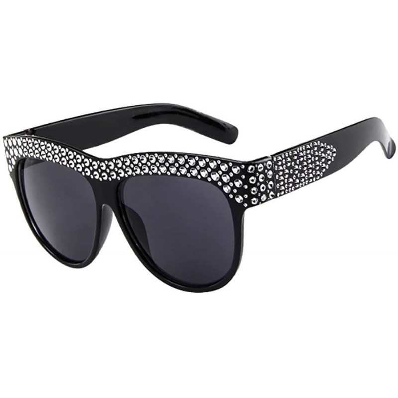 Oversized Sunglasses for Women Men Oversized Sunglasses Diamond Sunglasses Retro Glasses Eyewear Sunglasses for Holiday - D -...