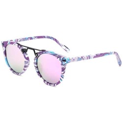 Butterfly Metal frame sunglasses fashion trend sunglasses personality colorful glasses - Purple Color - CB184YIUGUK $64.72