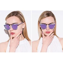 Butterfly Metal frame sunglasses fashion trend sunglasses personality colorful glasses - Purple Color - CB184YIUGUK $41.73