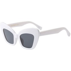 Goggle Fashion Vintage Irregular Big Frame Sunglasses-Retro Eyewear Fashion Ladies Man - A - CP18Q54I96C $17.80