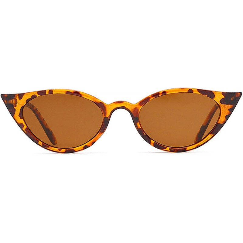 Oversized Retro Classic Oval Sunglasses for Women AC PC UV 400 Protection Sunglasses - Brown - C318SZTCHW9 $13.05