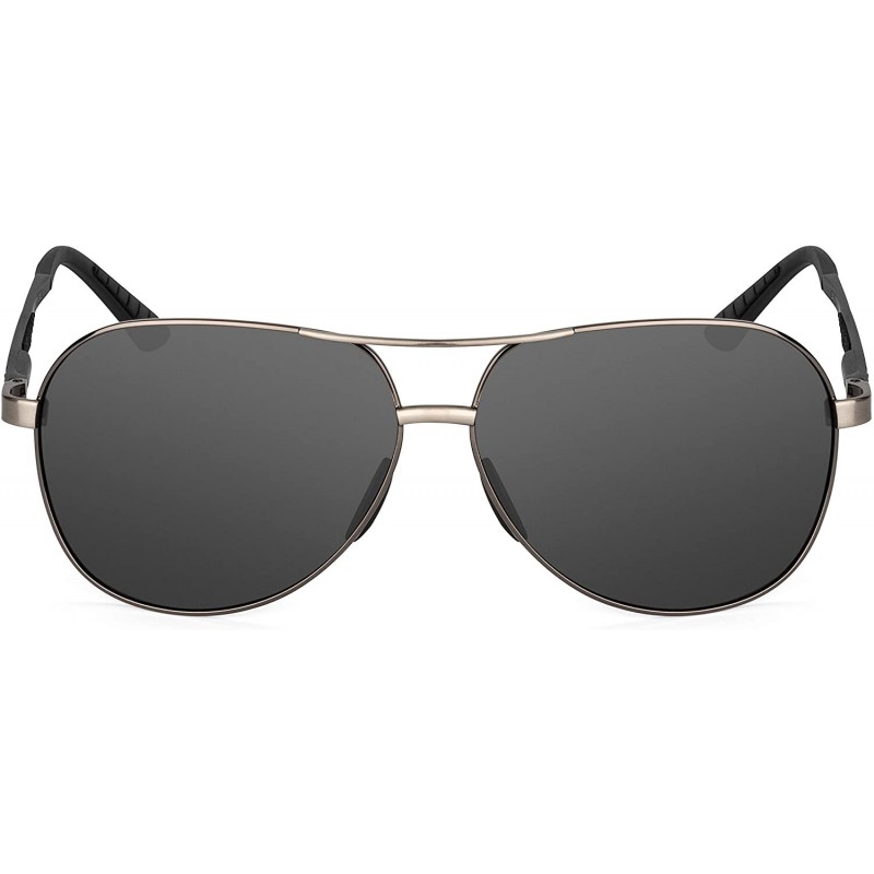 Round XXL extra large Classic Round Aviator Polarized Sunglasses for big wide heads 150mm - Black - CH189X30LKI $30.89